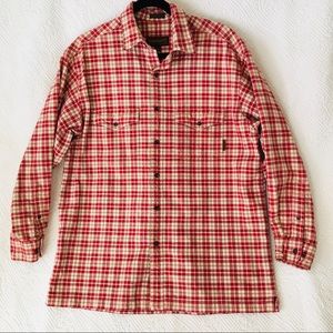 Men’s Medium Timberland Button Down Flannel Shirt